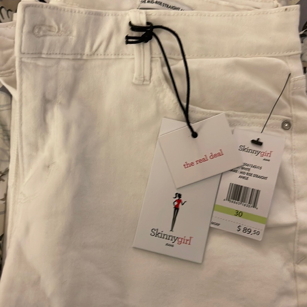 Pants.  White jeans